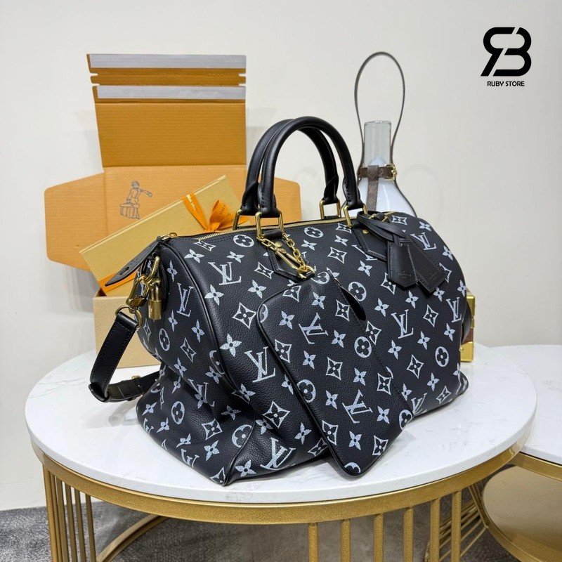 Túi LV Speedy P9 Bandoulière 40 M2A709 Monogram Firefly Calfskin cao cấp
