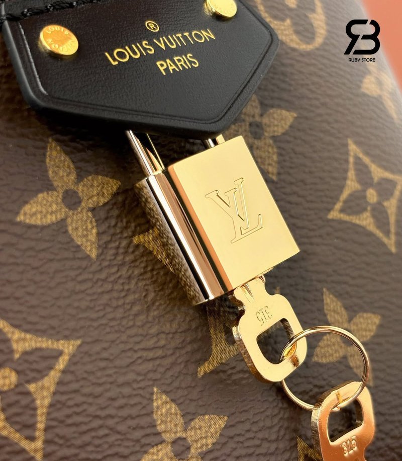 Túi LV Vanity PM Monogram Reverse Canvas M47128 Màu Nâu Best Pháp sang trọng